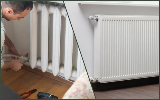 Old New Radiator Comparison